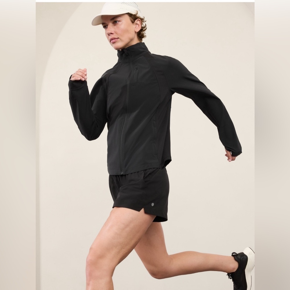 NWT Athleta Run With It Black Jacket Size S/P